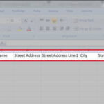 formatting mail merge excel spreadsheet